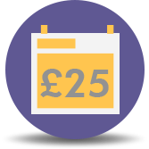 invest up to 25 pounds per month
